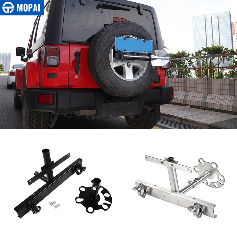 MOPAI Car Spare Tire Carrier Flag Pole 