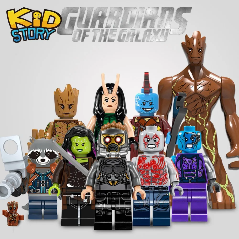 

Marvels Avengers Figures Super Heroes Building Blocks Venom Batman Groot Iron Man mini brick gifts kids toys DIY Legoingly GK30