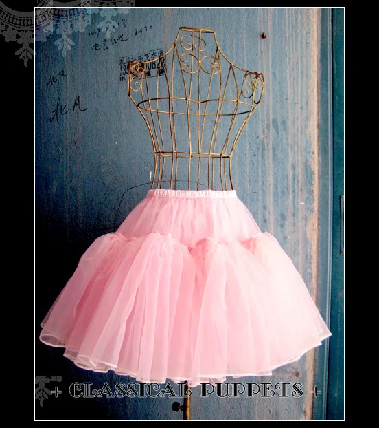 Юбка в стиле Лолиты; классическая юбка-американка из стеклянной пряжи; юбка-американка с подкладкой;