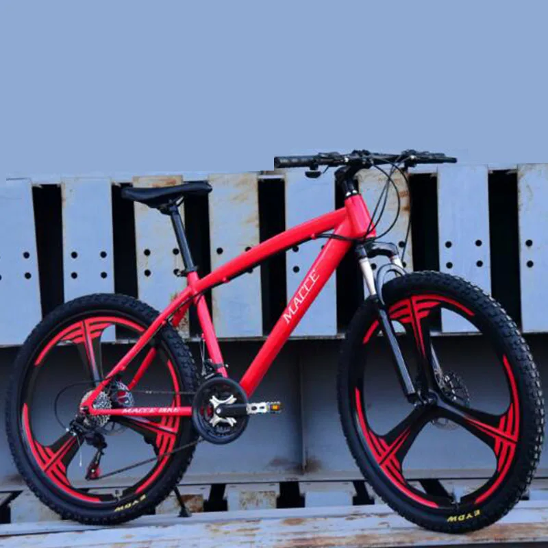 Excellent Mountain Bike Bicycle Three Knife 26 Inch 24 Speed Unique shock Absorber Student Man and Woman 2019 New Safer 3
