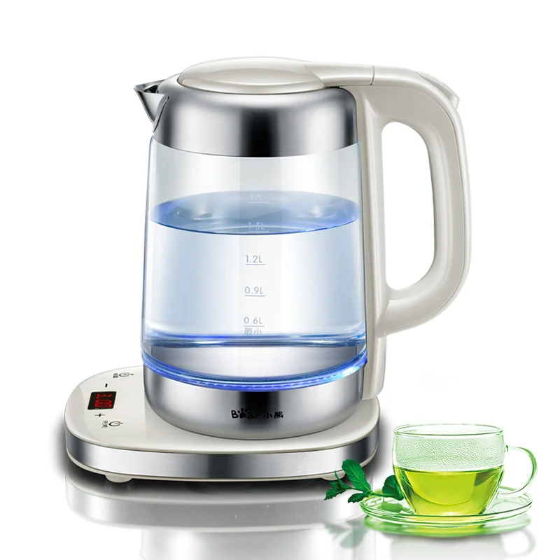Bear 220V Electric kettle with thick glass curing pot of automatic