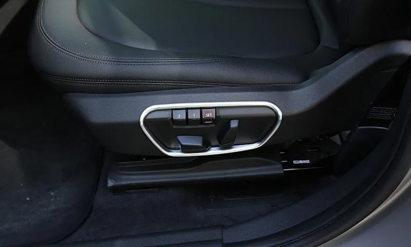 2 шт. ABS хромированная сторона сиденья декоративная рамка аксессуары для BMW X1 F48 для BMW 1 серии 118i 120i 125i f52 для BMW X2 F47