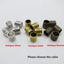 5 шт./упак. старинное серебро/античное золото/античная бронза волосы заплетены страх dreadlock шарики трубки кольца для укладки волос аксессуары