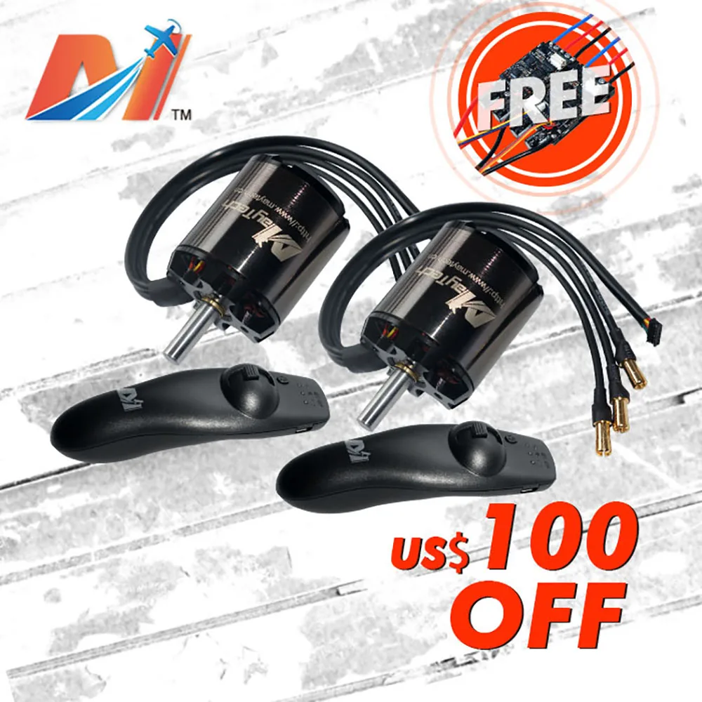 US $269.54 Maytech SALE 220kv BLDC Motor MTO5065 With Sealed Cover And Mini Remote Control With FREE Dual ESC