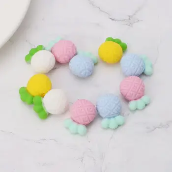 

5Pcs Silicone Beads Baby Teether Pacifier DIY Jewelry Necklace Bracelet Pendant Pineapple Cute Creative Safe Oral Teething Care