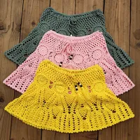 8 Color Hand Crochet Florens Skirt Women Sexy Beach cover up Skirt Boho Style elastic waistband - Image 4