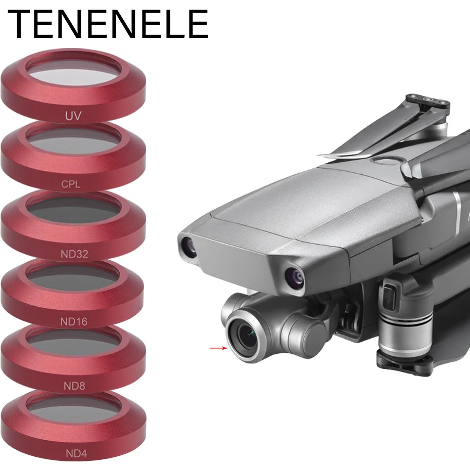 

TENENELE Drone Filter ND 4 8 16 32 Camera Filters Set For DJI Mavic 2 Zoom Polar UV Protector Filter Accessories For Mavic2 Zoom