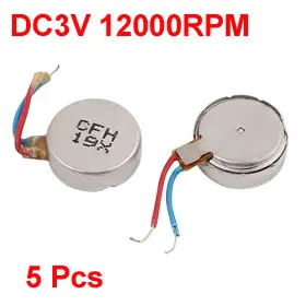 DC 3V Mobile Phone Micro Round Coin Flat Vibrating Vibration Motor DIY Toy Parts