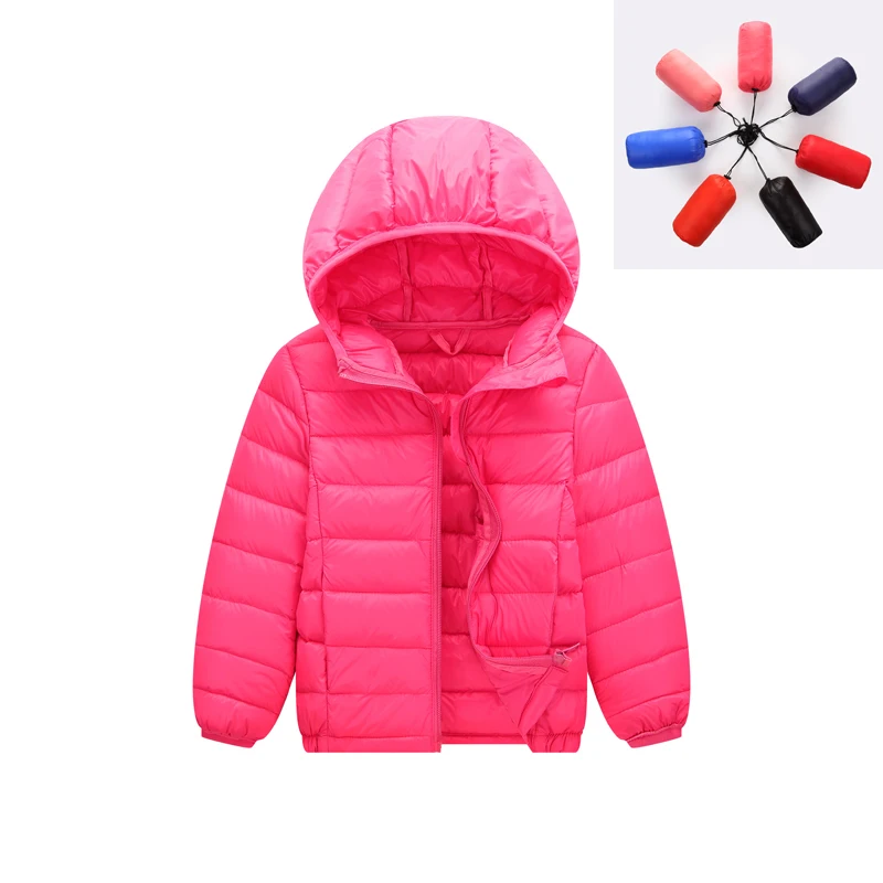 Children Winter Down Jacket 2018 Girls Hooded Down Coat Outerwear Kids Winter Warm Parkas