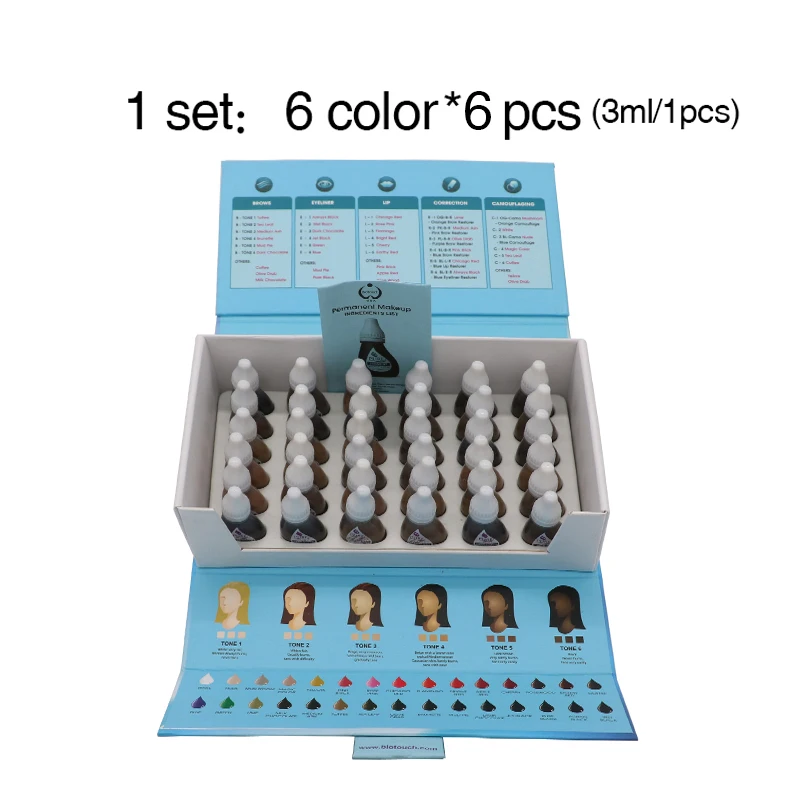 

Original USA Biotouch Pure Micropigment Permanent Makeup Tattoo Inks Eyebrow Eyeliner Lip Pigment Pigment Get Pure Confidence