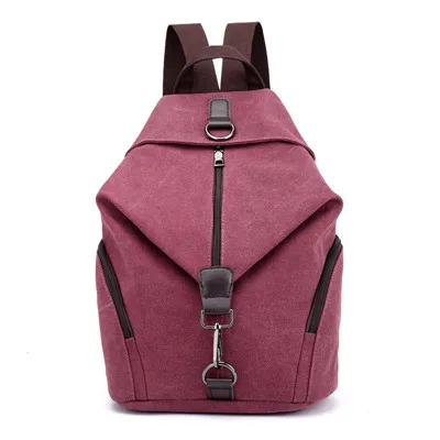 QINRANGUIO, женский рюкзак, модный брезентовый Рюкзак, большая вместительность, школьные сумки для девочек-подростков, рюкзак, женский рюкзак для женщин - Цвет: Красный