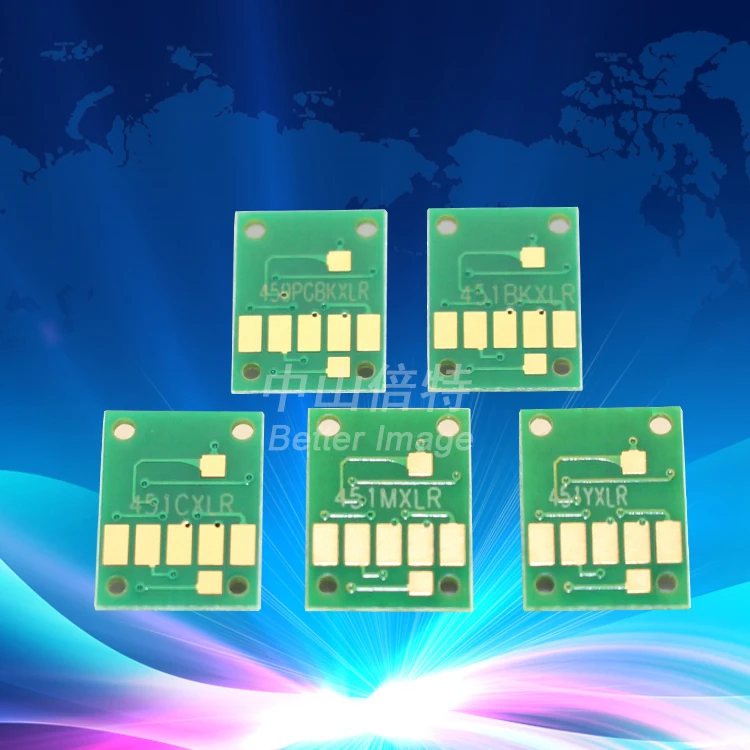 

PGI-450 CLI-451 Compatible auto reset chip ARC for PGI-450 CLI-451 Ink cartridge for PIXMA IP7240 MG5440 MG6340,25PCS,5 SETS