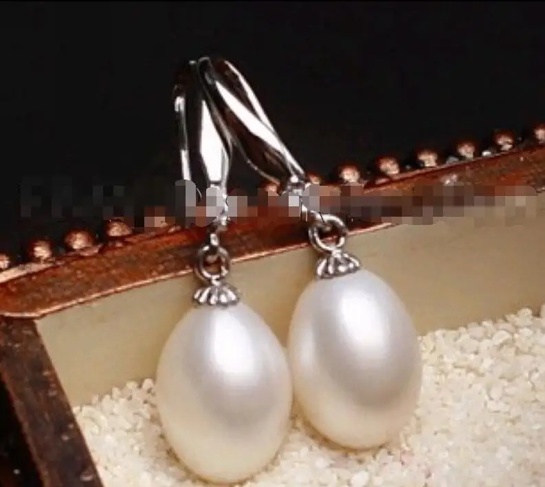 

Free shipping hot sale Women Bridal Wedding Jewelry >>>2016 AAA 10-11mm white freshwater pearl earring