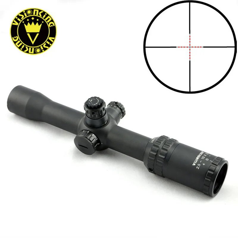 Visionking 2.5-10x32 Sniper Riflescope Side Focus Waterproof Illuminated Hunting Scope Night Optical Sight .223 .308 .30-06 | Спорт и