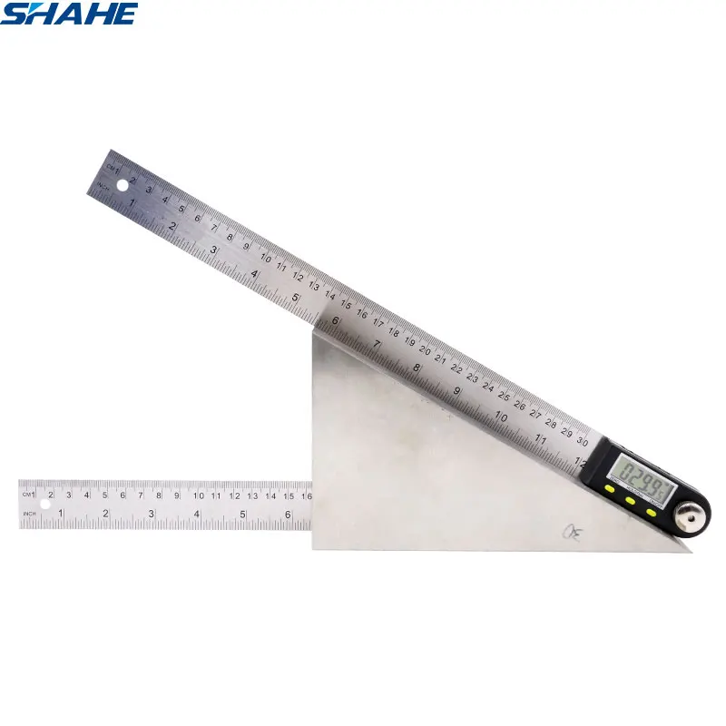 

0-300 mm stainless steel protractor digital protractor 300mm 360 degree goniometer digital angle ruler Finder angle meter