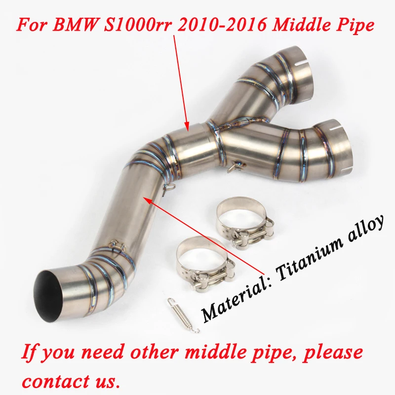 60,5 мм мотоциклов Средний Соединительная глушитель труб Системы без шнуровки для BMW S1000rr 2010 2011 2012 2013