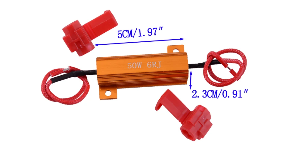 CITALL 5 шт./компл. автомобиль 50 Вт 6ohm светодио дный лампочки Hyper вспышки мигалка Blink нагрузочного резистора поворотник авто, дневной ходовые