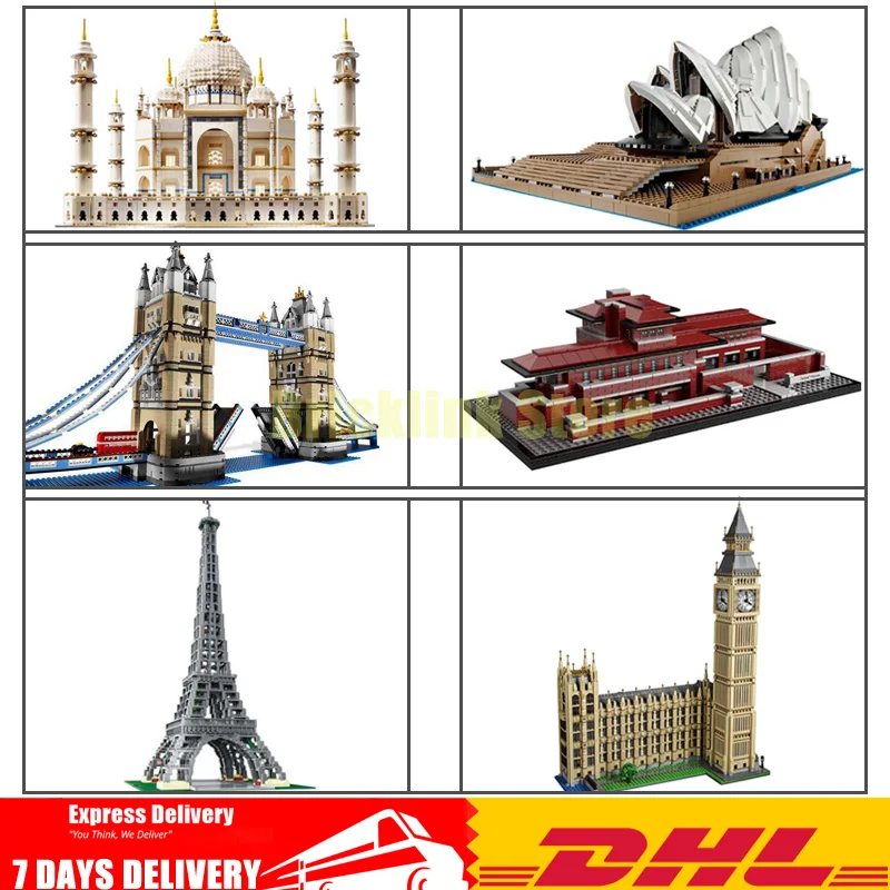 

LEPIN Taj Mahal 17001 17002 170003 17004 17005 17006 17007 17008 17011 Model Building Blocks Bricks Toys Birthday Christmas Gift