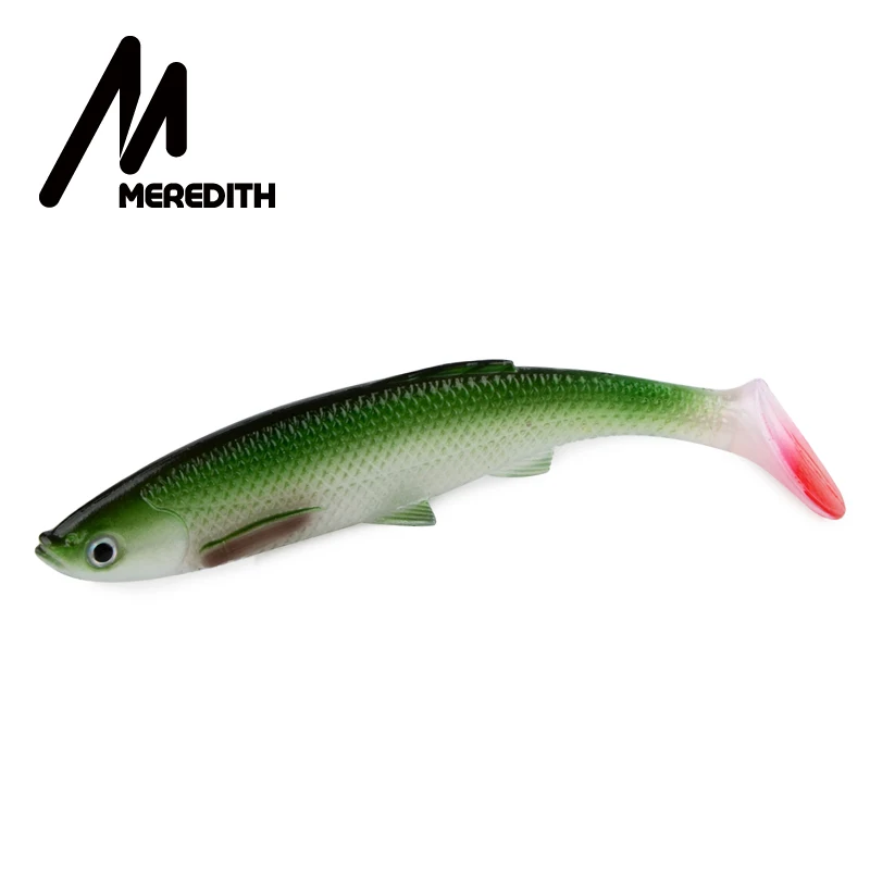 MEREDITH 4,7" Bleak Paddle Tail 14,5 г 4 шт 120 мм мягкие приманки для рыбалки 3D глаза T Tail искусственные приманки пластиковые приманки для ловли щуки - Цвет: E