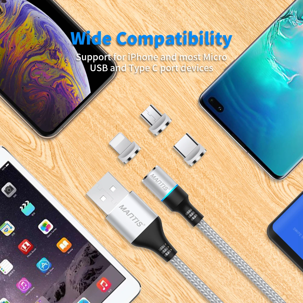 MANTIS Micro Usb кабель Магнитный кабель для Iphone samsung Galaxy S9 S8 Plus Usb type C кабели Быстрая зарядка 3,0 провод для быстрой зарядки