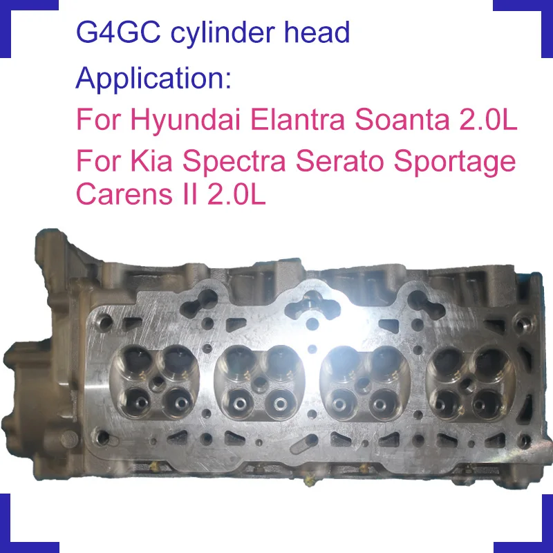 

G4GC engine parts bare cylinder head 22100 23780 OK01310100 13071129 for Hyundai Elantra Sonata 1975cc 2.0L 16V 2003-