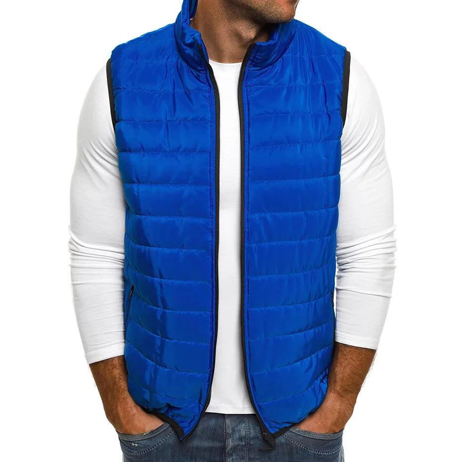 Koop Zogaa Heren Vest Toevallige Bovenkleding Herfst Jassen Vesten Jas Heren Mouwloos Vest Mannen Parka Jassen Rits Jassen 4XL 5XL