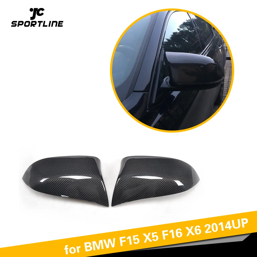 Сменные боковые зеркальные колпачки из углеродного волокна для BMW F15 X5 28i 30d 35i M50i