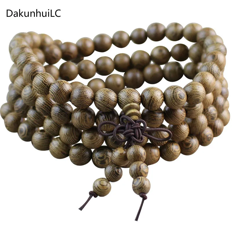 Женские и мужские ювелирные изделия браслет из бусин молитвы 108 тибетский Будда