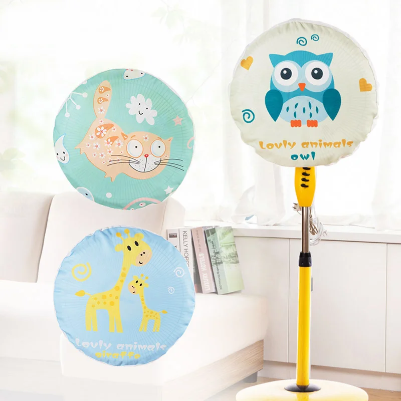 Meyjig Cartoon Pictures Fabric Electric Fan Dust Cover Organizer Household Oxford Cloth Material Floor Electric Fan Cover 9
