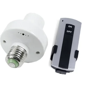 

Wireless 220v Remote Control Lamp Holder E27 Screw Lamps and Lanterns of LED Bulbs Light Remote Control Switch MDJ998