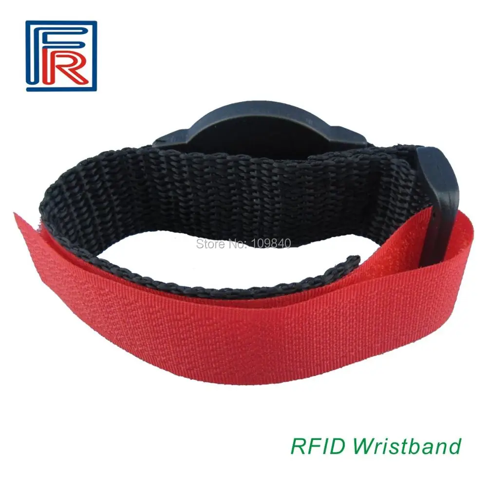 200pcs T5577 칩 RFID 나일론 팔찌/팔찌 EM 카드와 ID 번호 쓰기 125khz