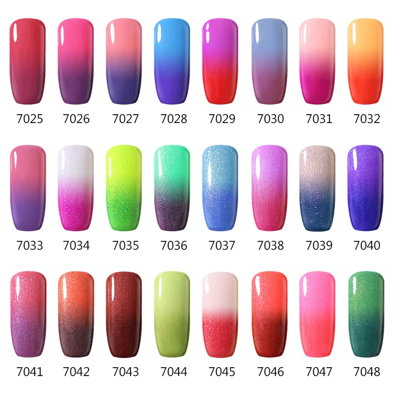 Clou Beaute Thermo Changing Gel Nail Polish Soak Off UV Nail Gel Lacquer UV/LED Gel Temperature Var