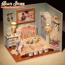 Diy деревянный кукольный домик Miniatura кукольные домики миниатюрный 3D головоломка для детей игрушки модельные наборы игрушки День рождения Рождественский подарок