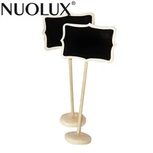 10 шт. мини доска Wordpad доска для сообщений с держателем база для свадьбы или украшения дома