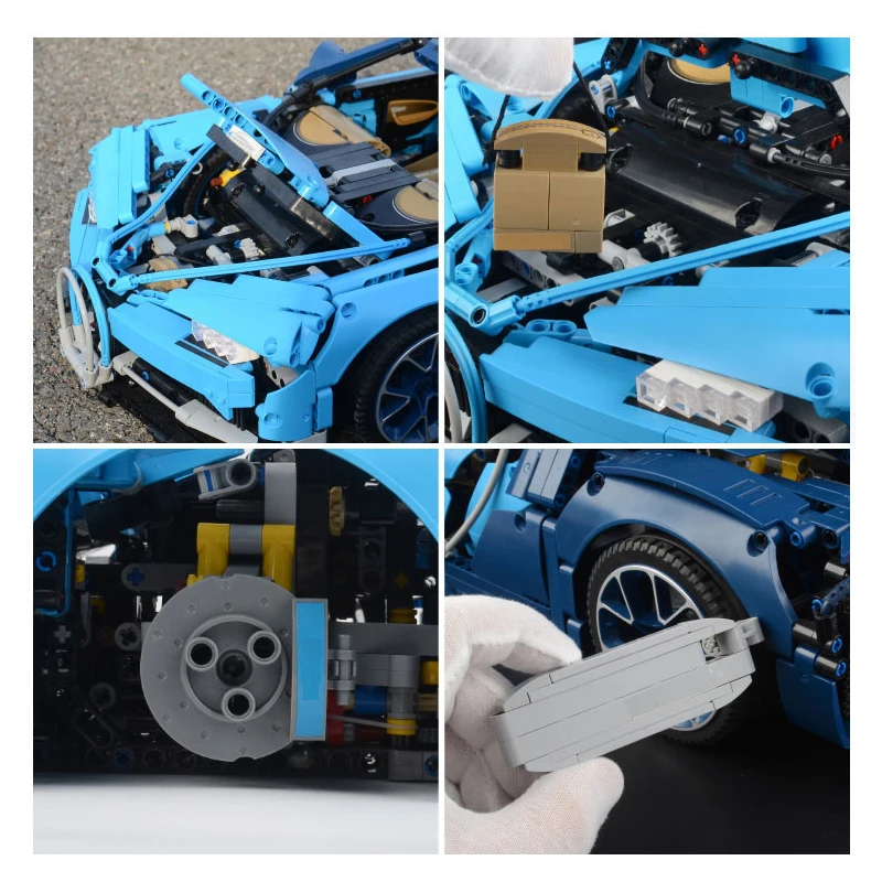 Decool блоки Bugatti Утюги совместимые 20086 IegoSet Technic Voiture 42083 Строительные кирпичи обучающая игрушка подарок для Chlidren