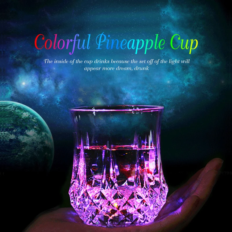 

LED Automatic Flashing Cup,Sensor Light Up Mug Wine Beer Glass Whisky Shot Drink Glass Cup for Christmas,Party,Bar Club,Birthday