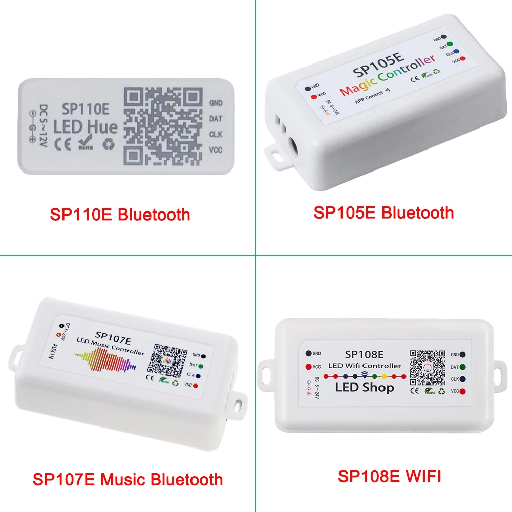 Светодиодный контроллер SP108E 107E 105E 110E Wi Fi Bluetooth музыкальный через приложение для