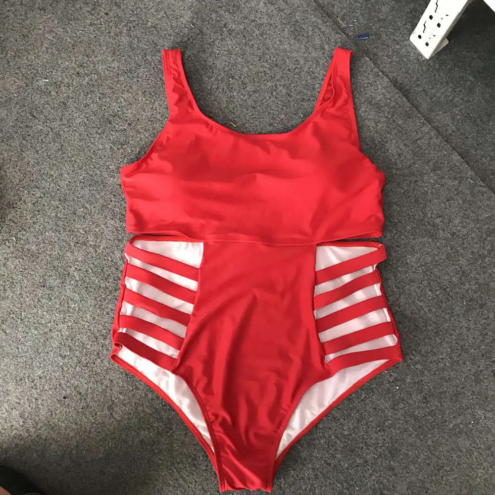 plus size swimsuit bandage 005