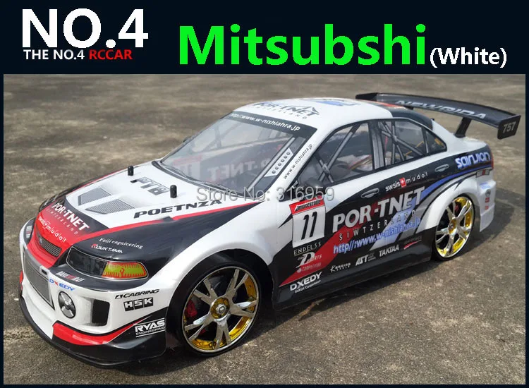 Large 1 10 Rc Car High Speed Racing Car 2 4g Mitsubishi 4 Wheel