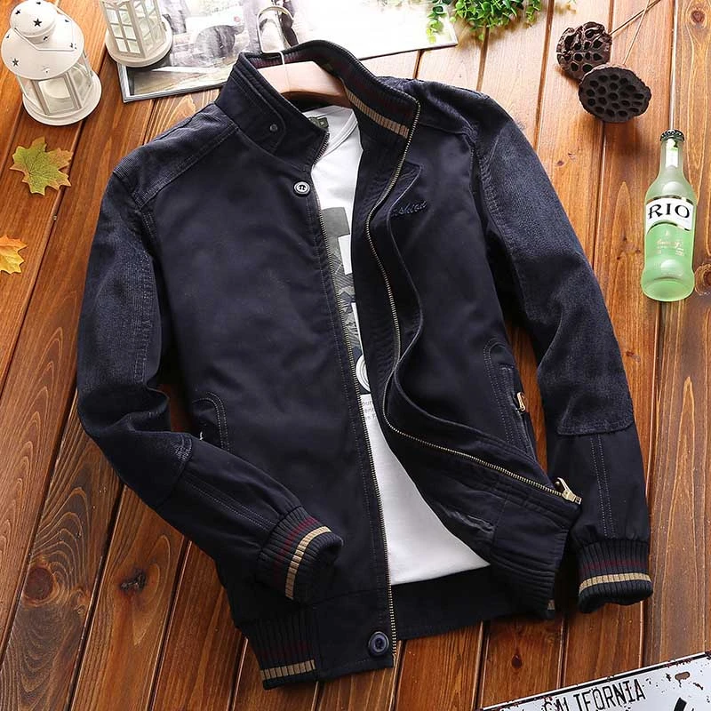Chaqueta De Hombre Popular Cazadora Forrada De Hombres Cómod Chaqueta De Hombre Popular Cazadora Forrada De Hombres Cómod