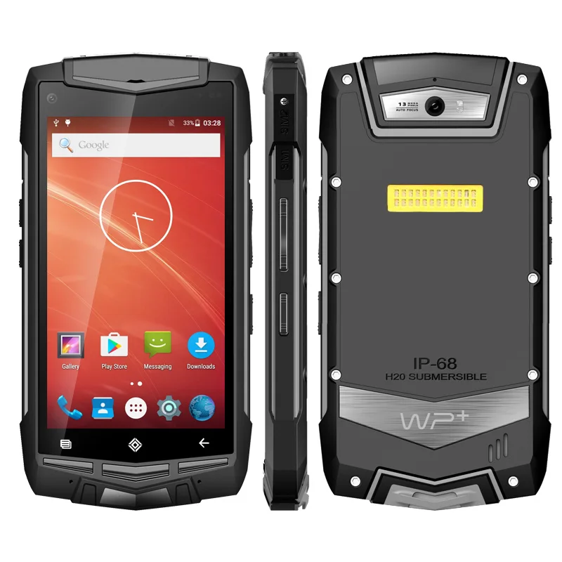 UNIWA V1H 2G GSM 3g 4G LTE 5,0 дюймов Большой экран прочный безопасный смартфон Android 5,0 телефон 4300 мАч большой аккумулятор четырехъядерный - Цвет: Black