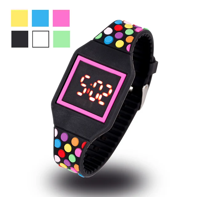 JOYROX LED Watch Kids Jelly Color Digital Child Watches New Touch Screen Rubber JOYROX LED Watch Kids Jelly Color Digital Child Watches New Touch Screen Rubber