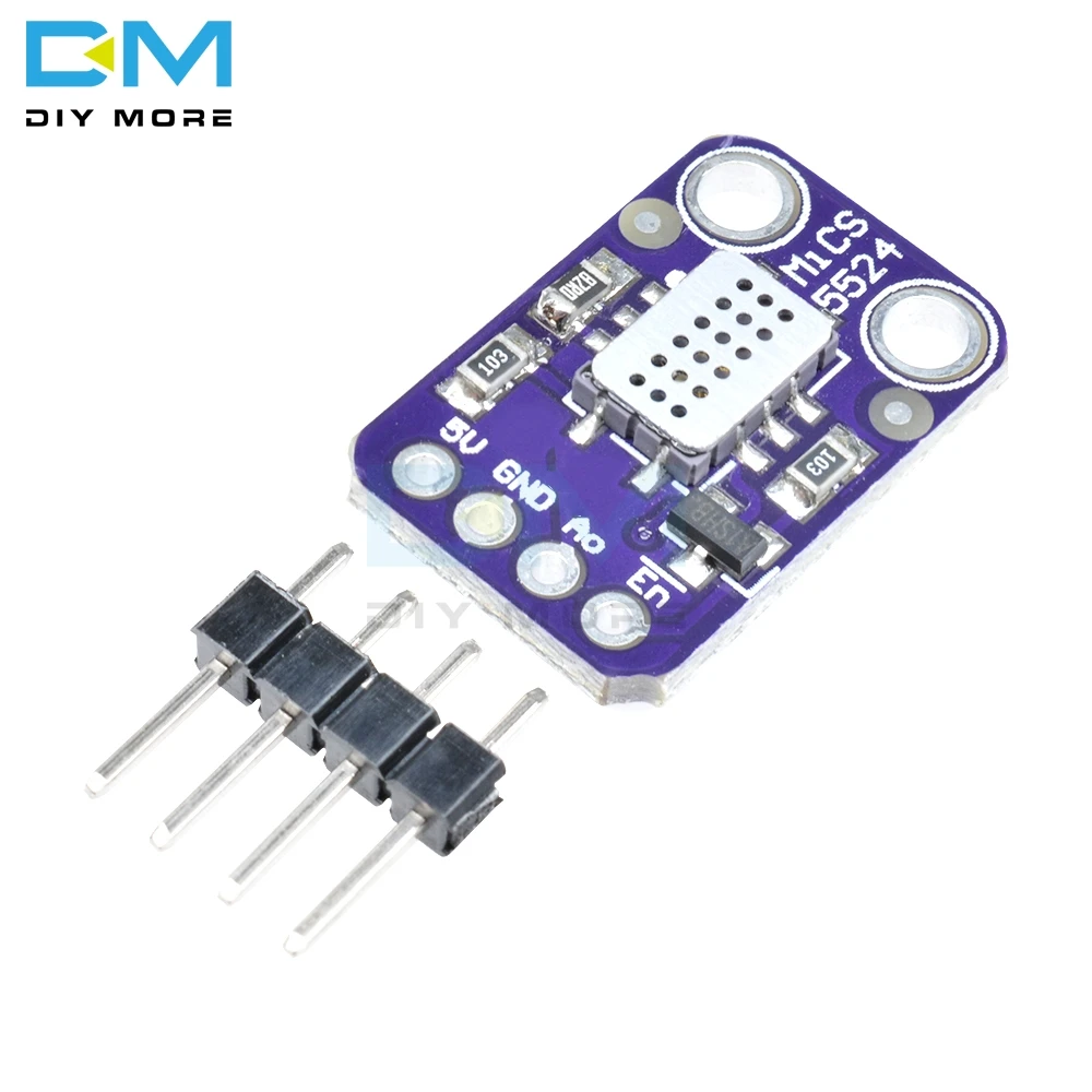

MICS-5524 Air Quality Gas Sensor Module Carbon Monoxide Hydrogen Methane Ethanol H2 CO MICS5524 Detection Module Board DC 5V