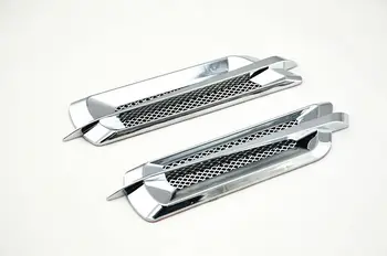 

Universal 2PCS /Pair False Vent Net Car Air Flow Hood modified Stick Adornment Drop Plating car modification sticker
