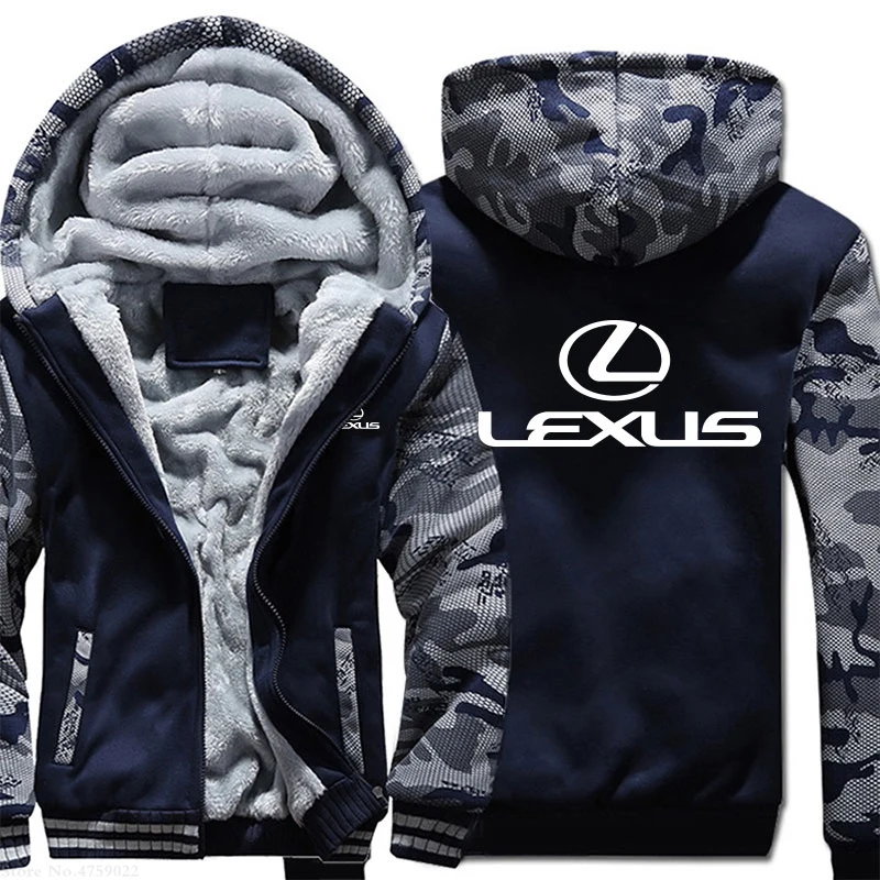 

Winter Fashion man Clothes Zipper Lexus sweatshirt hoodies coat 5 Color men jacket Thicken