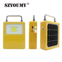 SZYOUMY Открытый Солнечный светодиодный прожектор 65 Вт 125 Вт Светодиодный индикатор прожекторы Солнечный прожектор с зарядным дисплеем