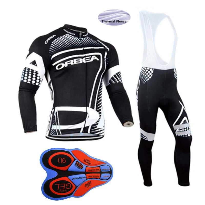 

2017 Cycling Jersey Clothing Cycling Set Winter Thermal Fleece Long Sleeve Racing MTB Suit Maillot Bike Clothing Ropa Ciclismo
