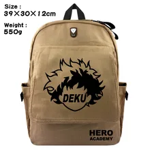 Мой герой Academy Deku Justic аниме напечатанный холст рюкзак сумка для ноутбука школьная книга Сумка через плечо дорожная сумка для косплея подарок для мальчиков и девочек