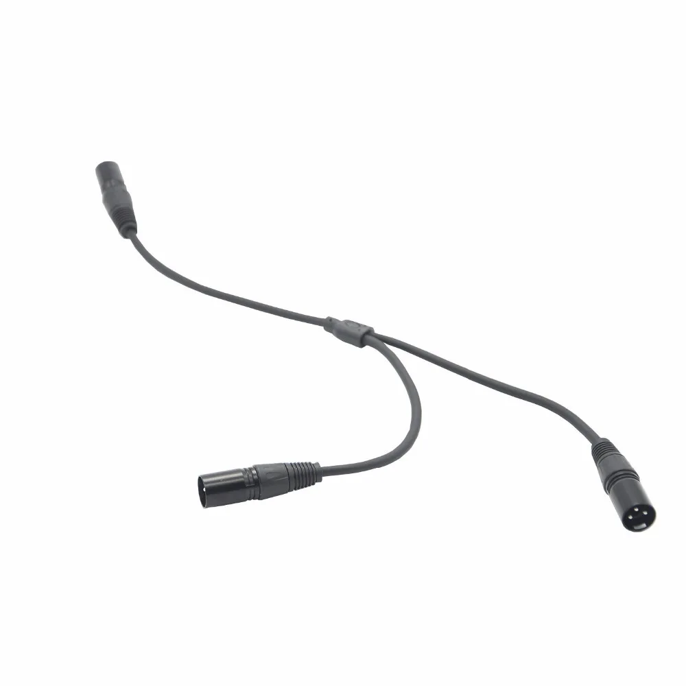 Бесплатная доставка 0 5 м/1.65ft XLR 3 Pin папа DMX 512 преобразователь сигнала в 2 сплиттер