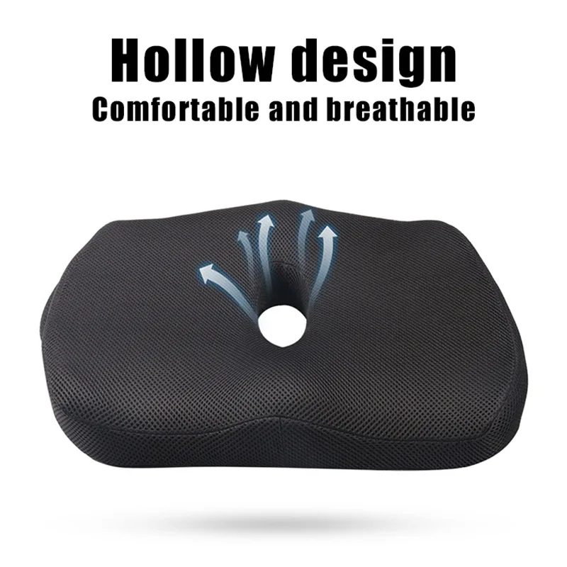 Memory Foam Seat Cushion Nerve Pain Back Sciatica Pain Relief Hip